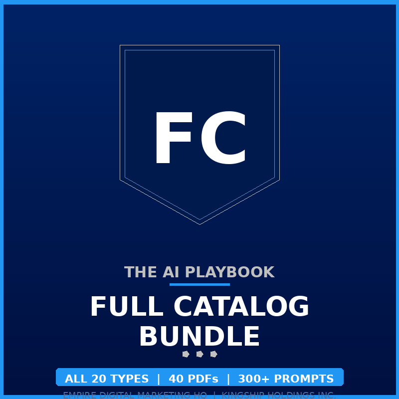 The AI Playbook — Full Catalog Bundle (All 20 Business Types)