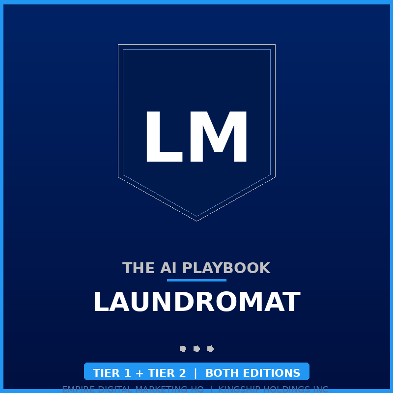 The AI Playbook — Laundromat Bundle (Tier 1 + Tier 2)
