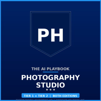 The AI Playbook — Photography Studio Bundle (Tier 1 + Tier 2)